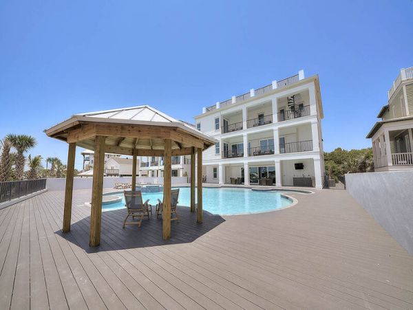 Ocean Views Santa Rosa Beach Vacation Pool Home 18 Bedrooms