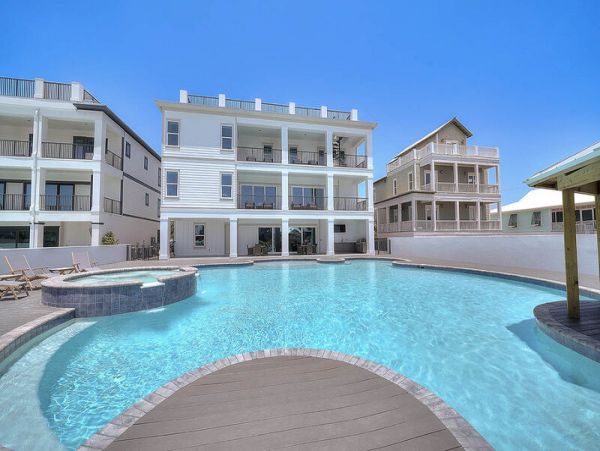 Ocean Views Santa Rosa Beach Vacation Pool Home 18 Bedrooms