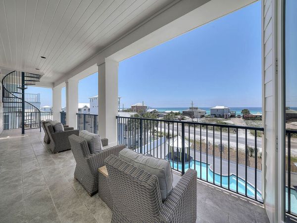 Ocean Views Santa Rosa Beach Vacation Pool Home 18 Bedrooms