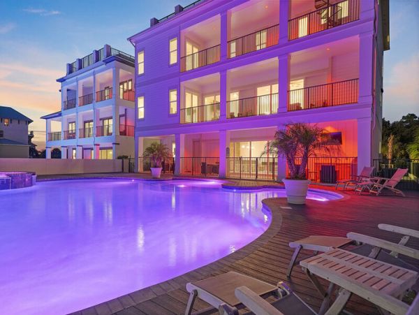 Ocean Views Santa Rosa Beach Vacation Pool Home 18 Bedrooms