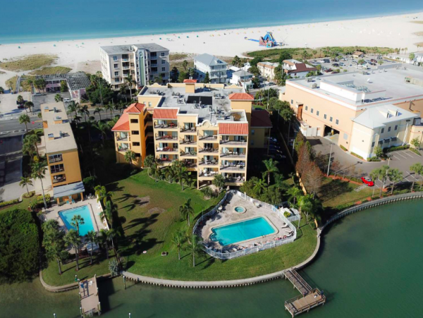 Two Bedroom Condo with shared pool & beach views