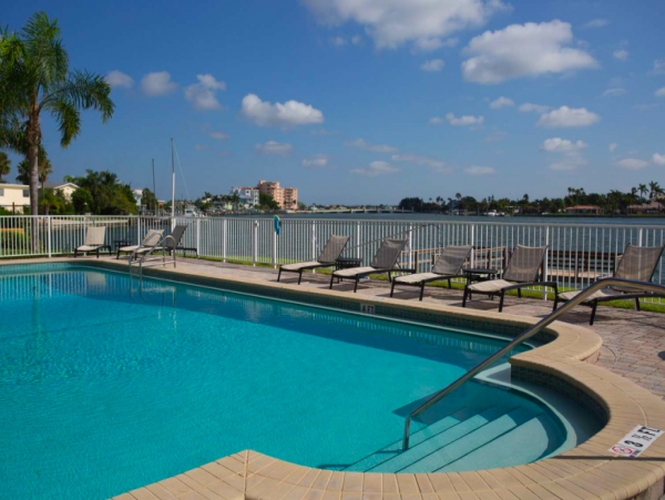 Two Bedroom Condo with shared pool & beach views
