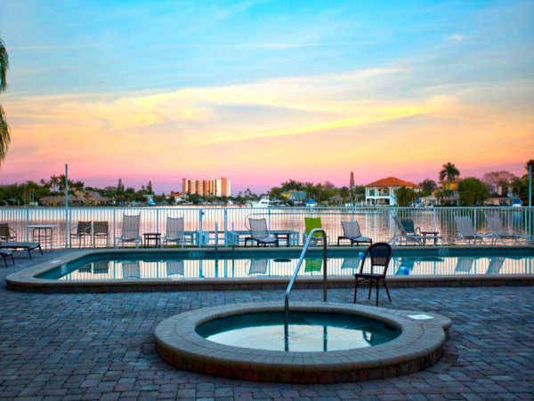 Two Bedroom Condo with shared pool & beach views