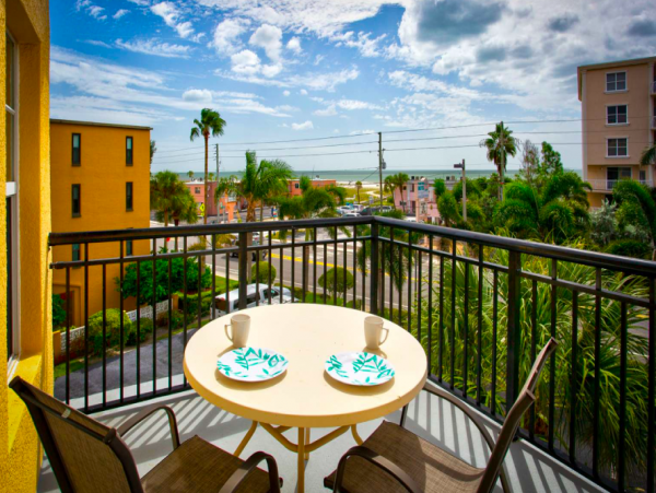 Two Bedroom Condo with shared pool & beach views