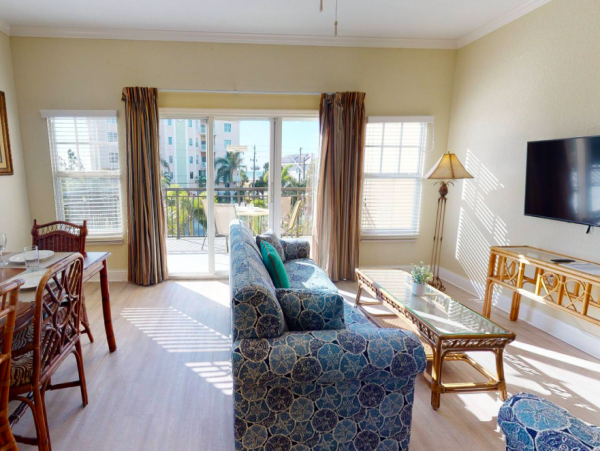 Two Bedroom Condo with shared pool & beach views
