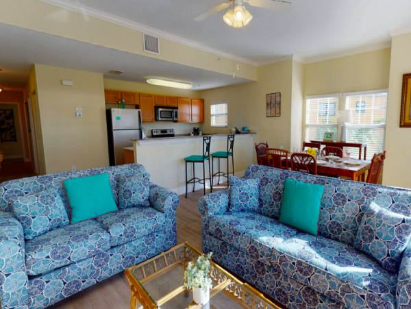 Two Bedroom Condo with shared pool & beach views