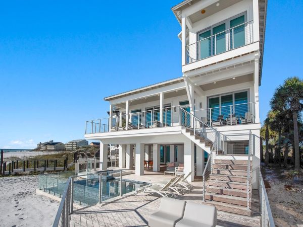 Right On The Sand Gulf Front Five Bedroom Vacation Home in Seagrove Beach
