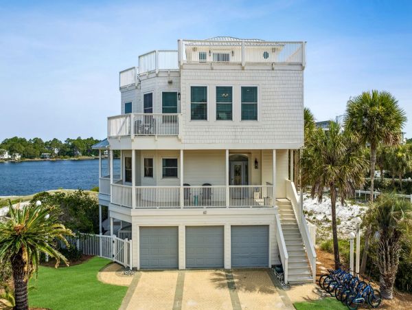 Seagrove Beach Lake & Gulf View Five Bedroom Vacation Home