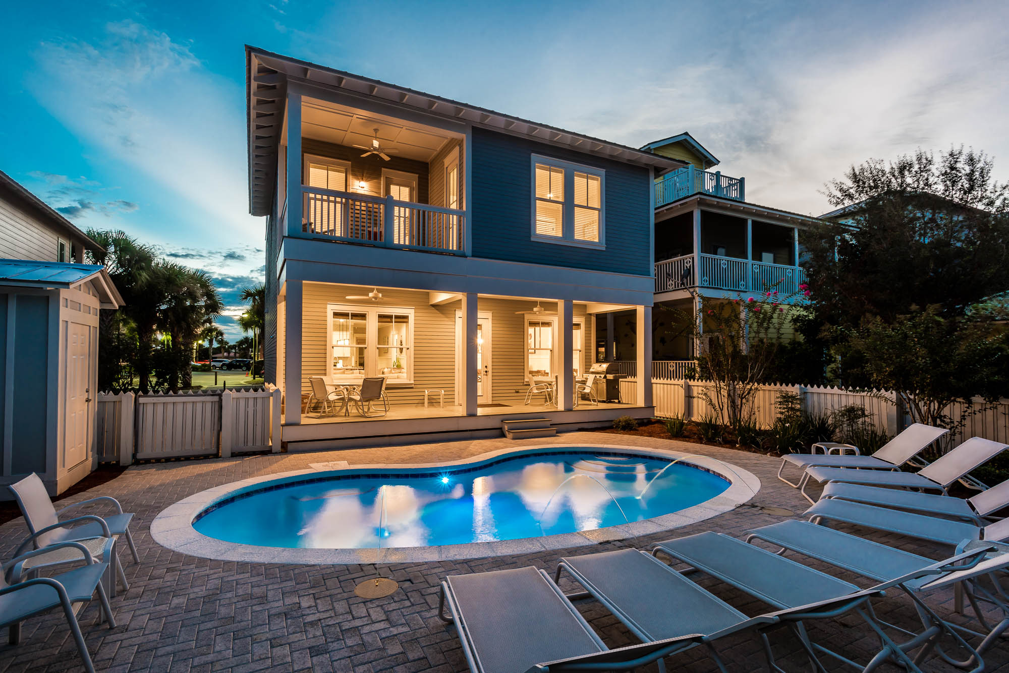 Luxury 5 Bedroom Seacrest Beach Home with Game Room