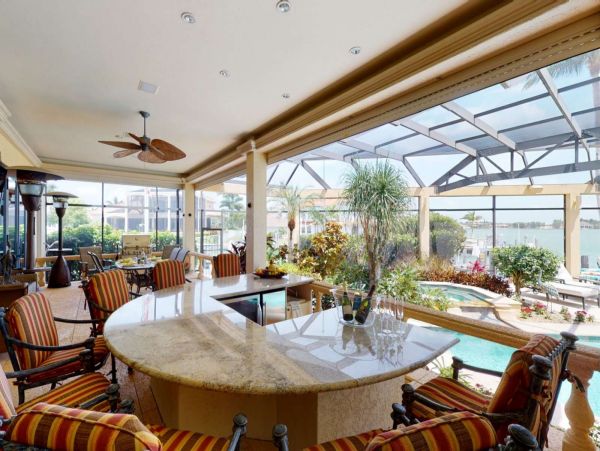 Four Bedroom Bay View Pool Home in Marco Island