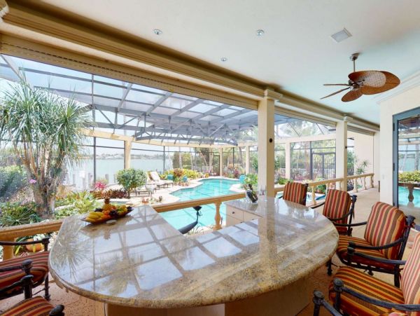 Four Bedroom Bay View Pool Home in Marco Island
