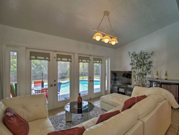 Two Bedroom Vacation Home with Private Caged Pool Sleeps 8