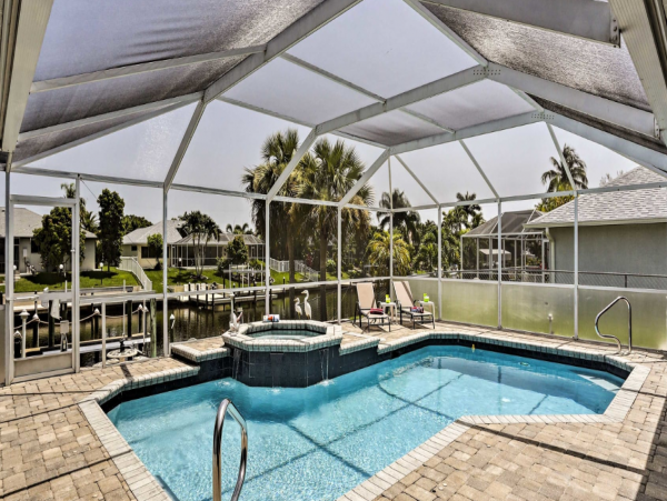 Beautiful Cape Coral Vacation Home with Dock & Pool