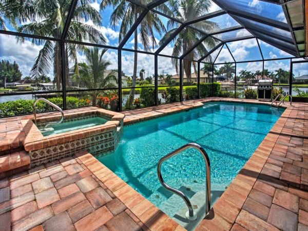 Cape Coral Canal Front Three Bedroom Vacation Rental