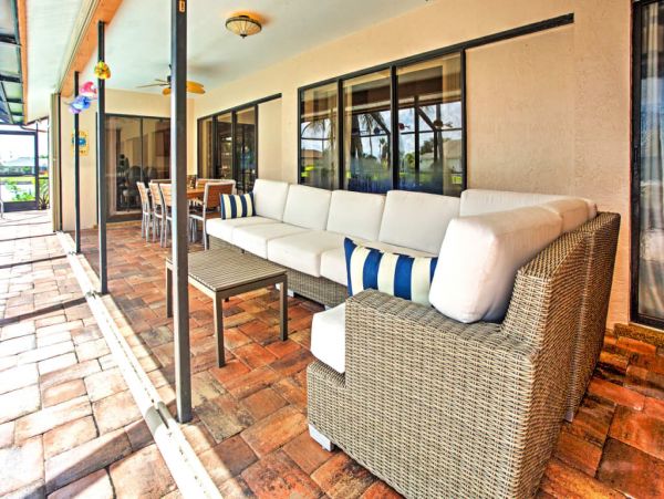 Cape Coral Canal Front Three Bedroom Vacation Rental