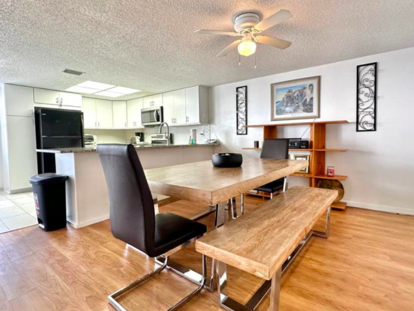 2 bedroom - 2 bathroom condo across the street from the beach