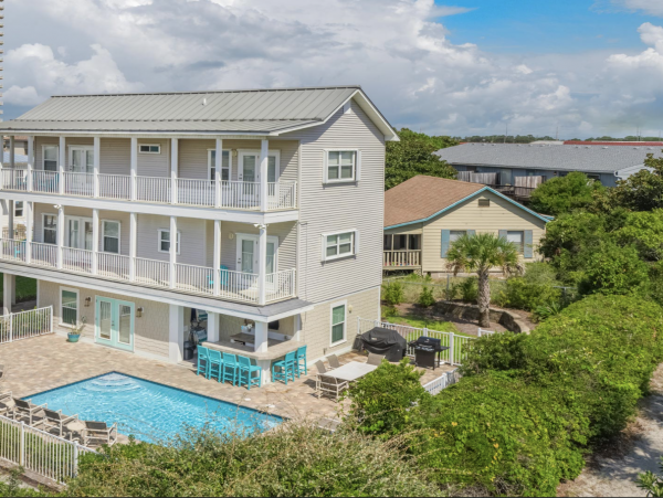Miramar Beach Five Bedroom Rental Home Sleeps 20 Guests