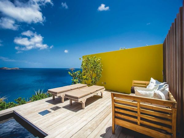Luxurious One Bedroom Vacation Villa in St. Barts With Pool