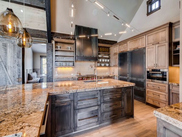 Gourmet kitchen with all the countertop space a person could need while preparing the most delicious of meals