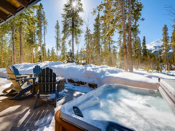  Relax and warm up while you take in the majestic views of the Breckenridge mountains