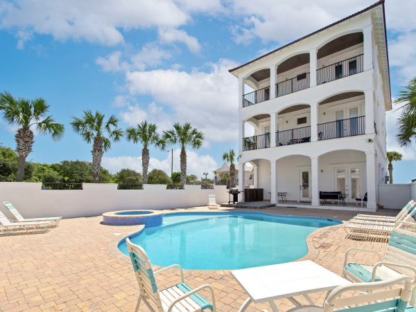 Steps to Beach Vacation Pool Home in Destin Luxury, Luxury! main House & Guest House