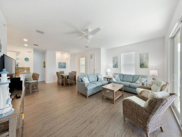 Waterfront 4 Bedroom Home with Pool Dock & View of Canal
