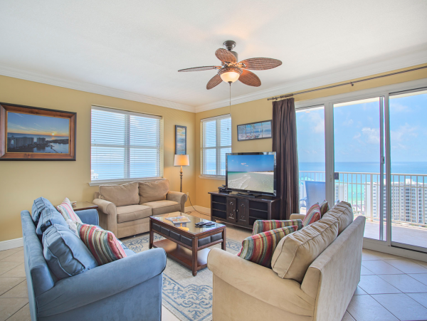 Gulf View Three Bedroom Vacation Condo in Miramar Beach