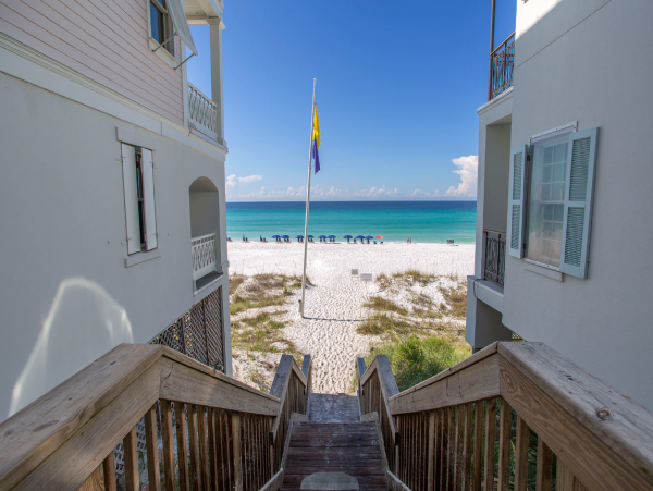 Three Level 5 Bedroom Home in Miramar Beach Right On Beach