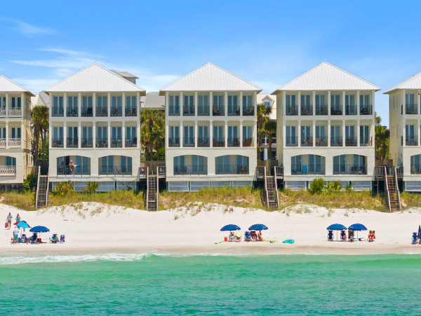 Three Level 5 Bedroom Home in Miramar Beach Right On Beach