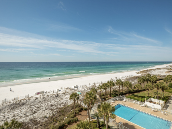 Beachfront Destin Vacation Condo Sleeps Eight Guests