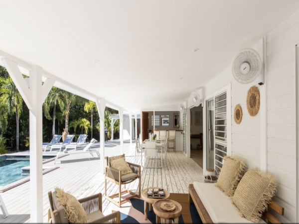 Steps to the Sand Three Bedroom Pool Home in St. Martin
