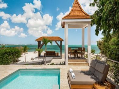 Turks and Caicos Beachfront One-Bedroom Beach Vacation Home