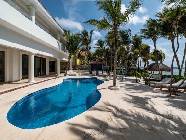 Beautiful 9 Bedroom Tulum Oceanfront Villa Sleeps 26 Guests