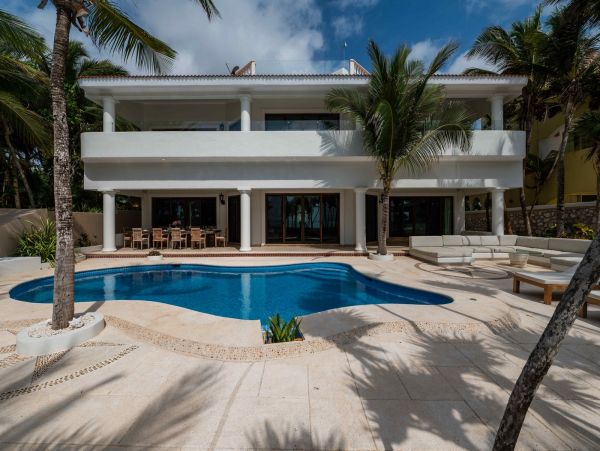 Beautiful 9 Bedroom Tulum Oceanfront Villa Sleeps 26 Guests