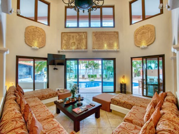 Beautiful 9 Bedroom Tulum Oceanfront Villa Sleeps 26 Guests