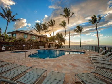 Kihei Oceanfront Two Bedroom Beach Vacation Condo Ocean View