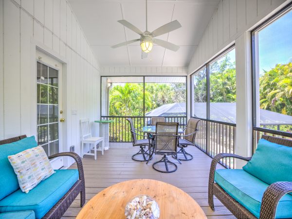 2 Bedroom Sanibel Vacation Pool Home Sleeps Six Guests