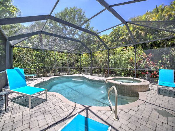 2 Bedroom Sanibel Vacation Pool Home Sleeps Six Guests