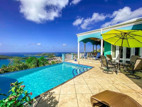 St. Thomas Luxury Villa Rental - Caribbean Vacation Home with Pool & Harbor Views