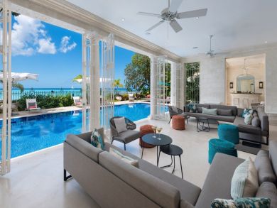 Luxury Nine Bedroom Barbados Beachfront Estate in St James!