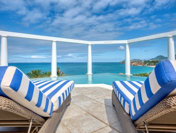 Luxury Getaway St. Martin Ocean View  2 Bedroom Vacation Villa