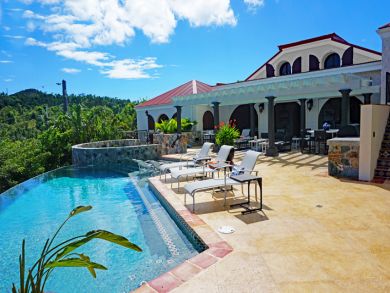 St. John Two Bedroom Plus Loft Vacation Home with Pool & Spa