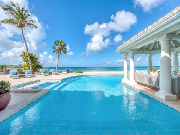 Ocean Views Saint Maarten Vacation Pool Villa Six Bedrooms