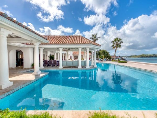 Ocean Views Saint Maarten Vacation Pool Villa Six Bedrooms