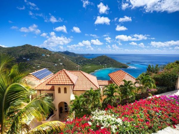 St. John Eight Bedroom Sea View Rental Home with Pool & Spa