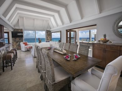 Upscale Villa on St Thomas with Two Pools & Full Ocean Views
