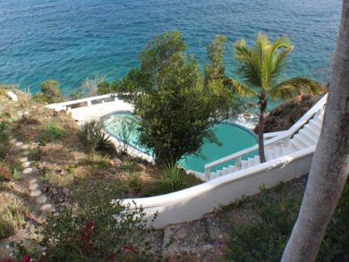 Upscale Villa on St Thomas with Two Pools & Full Ocean Views