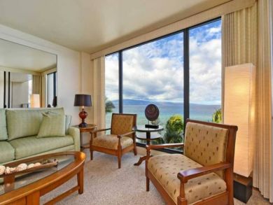 Kaanapali Vacation Beach Condo Sleeps 4 Full Ocean Views