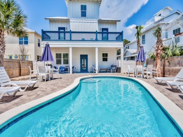 Destin Luxury 7 Bedroom Beach Pool Home 3 Min Walk to Beach