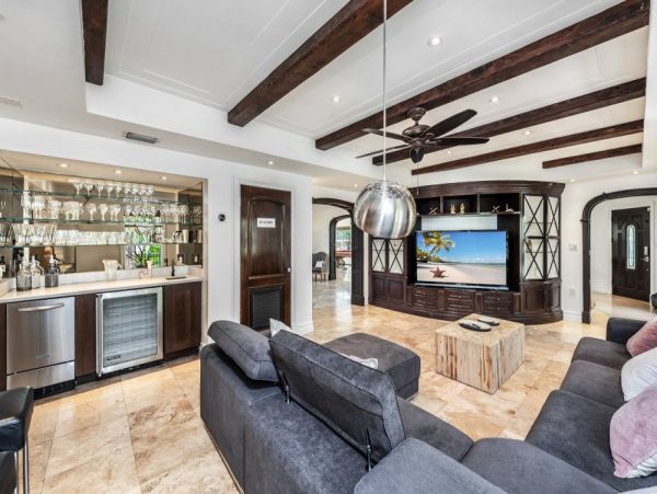 7 Bedroom Mediterranean Style Miami Beach Home with Pool
